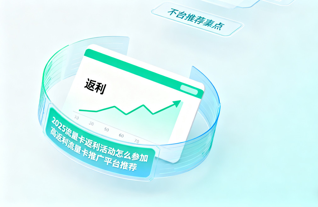 2026流量卡返利活动怎么参加 高返利流量卡推广平台推荐
